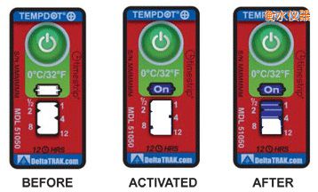 衡水溫度指示標(biāo)簽 累計(jì)上升時(shí)間/溫度的標(biāo)簽